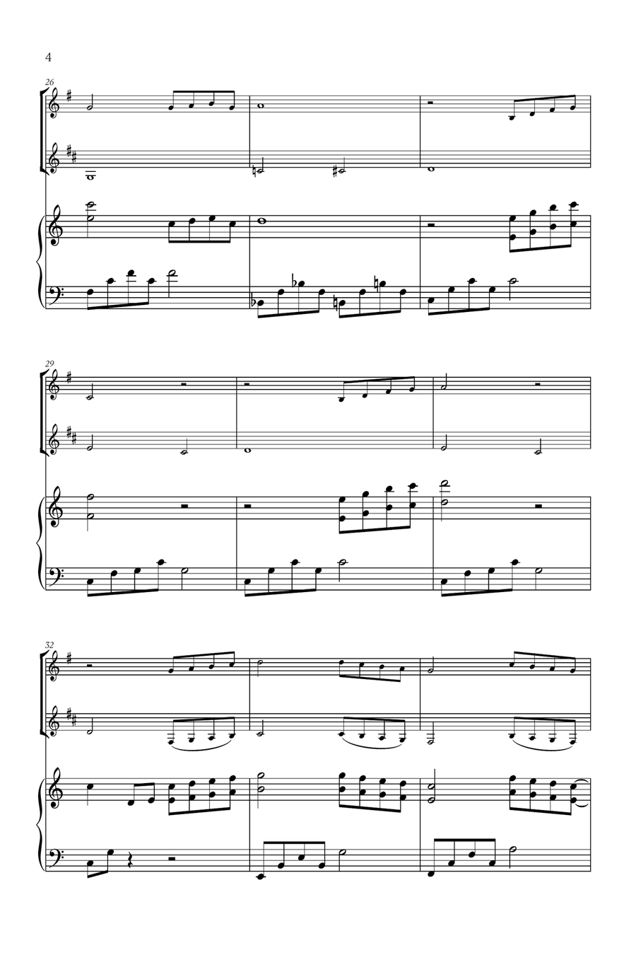 Beauty And The Beast Woodwind Duet scores gallery preview page 4