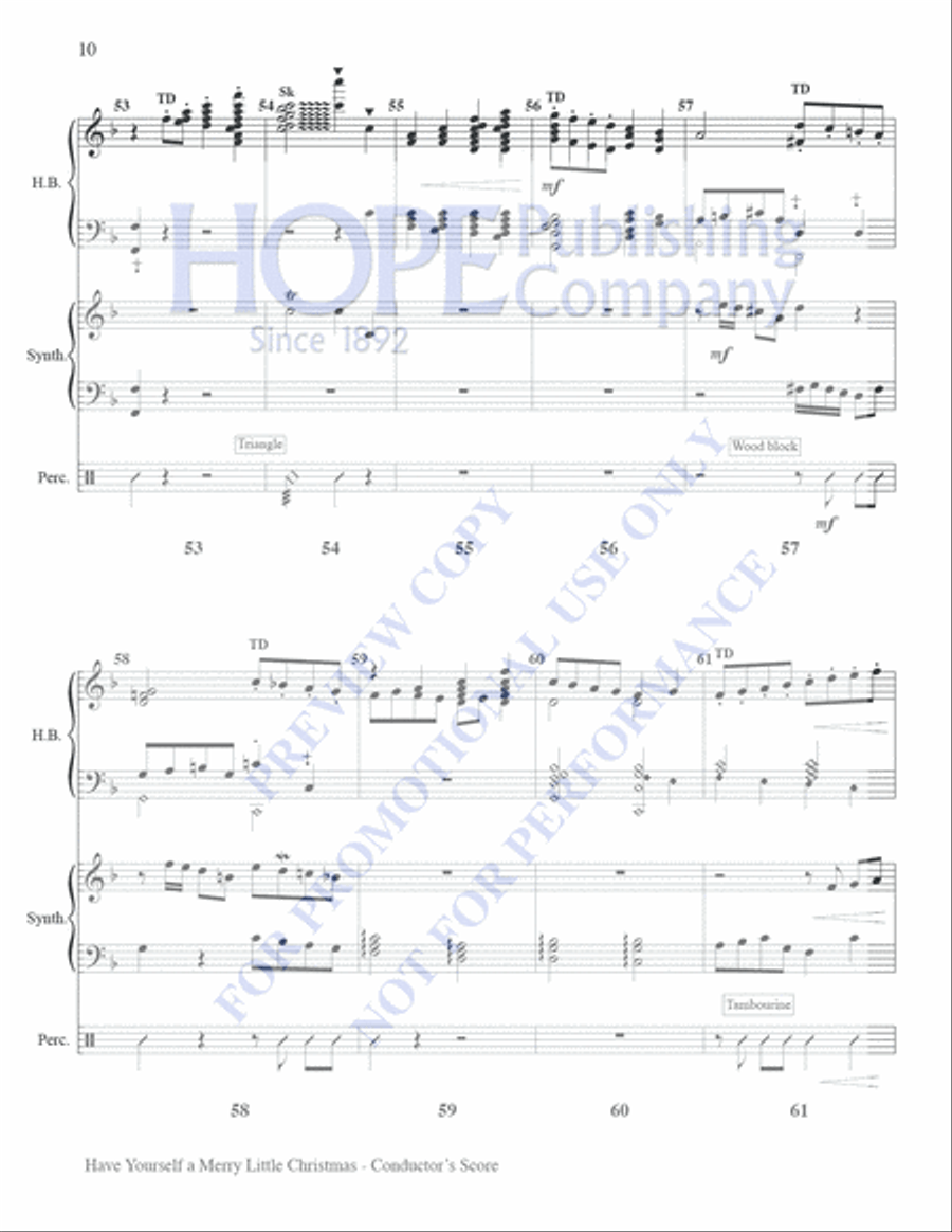 Have Yourself A Merry Little Christmas Set of Parts scores gallery preview page 10
