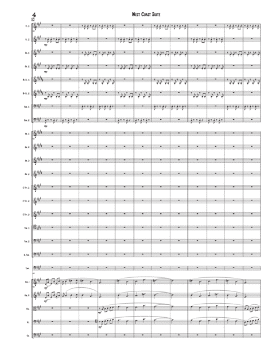 West Coast Suite Full Orchestra scores gallery preview page 6