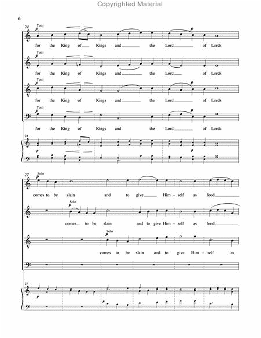 Let All Mortal Flesh Keep Silent 4-Part scores gallery preview page 5
