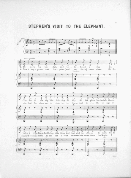 Stephen's Visit To The Elephant. A Descriptive Ballad