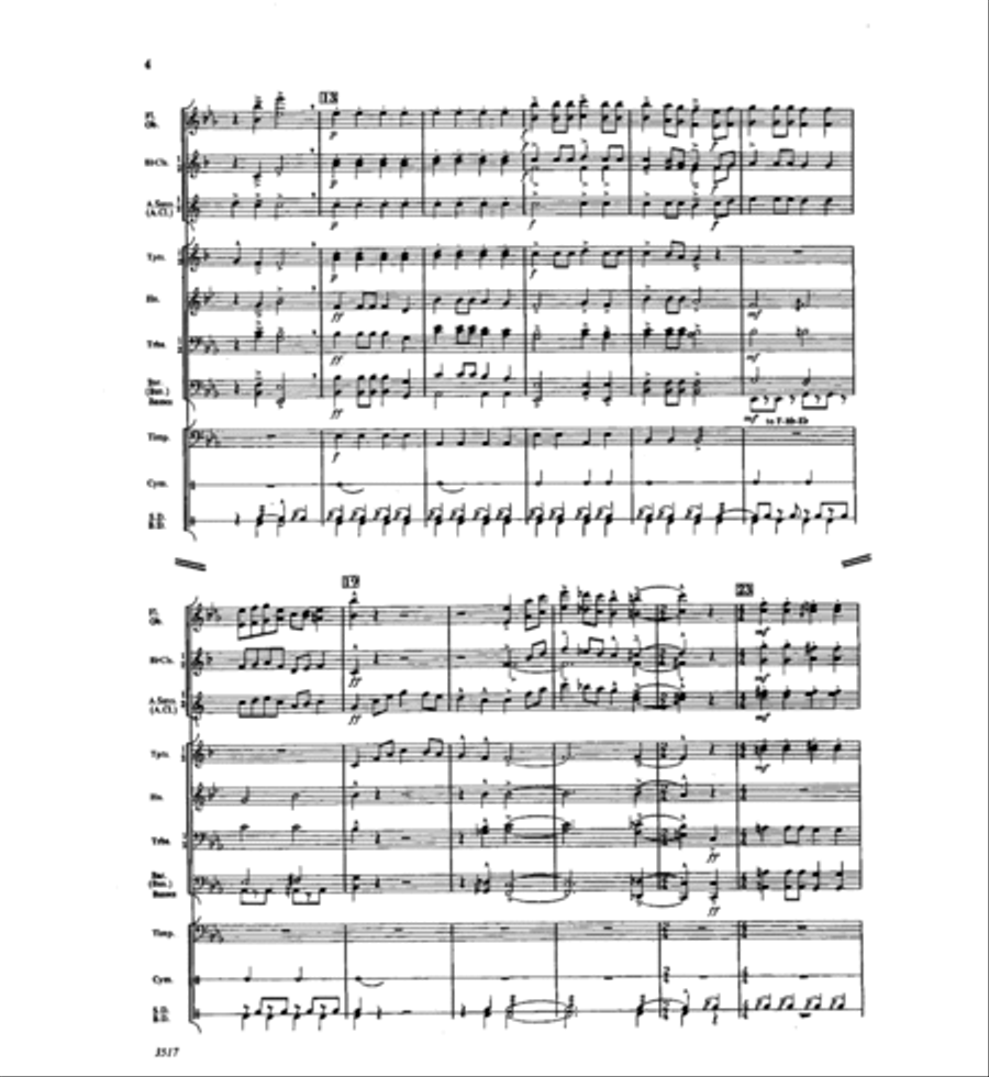 Waltzing Matilda Concert Band scores gallery preview page 4