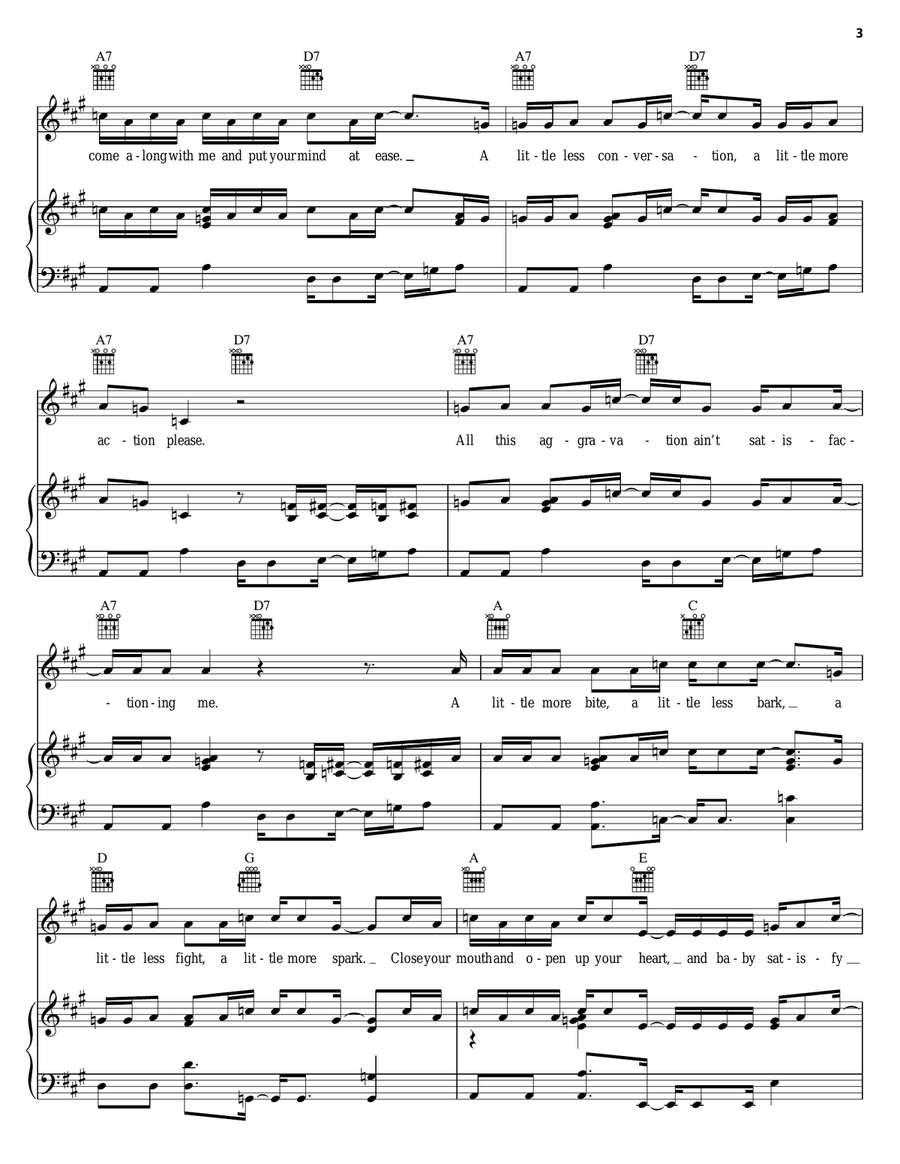A Little Less Conversation Acoustic Guitar scores gallery preview page 3