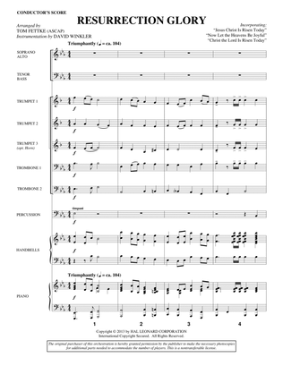 Book cover for Resurrection Glory - Score