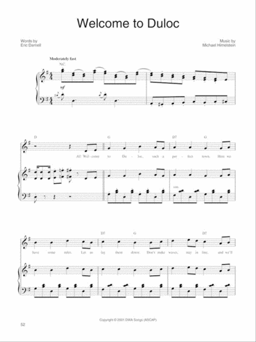 Shrek the Musical Shrek the Musical Piano, Vocal scores gallery preview page 4