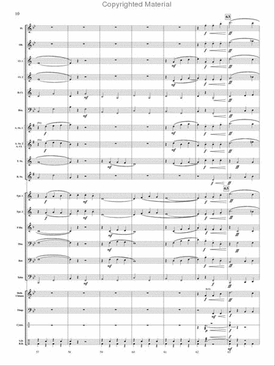 Swedish Hymn of Praise Concert Band scores gallery preview page 10