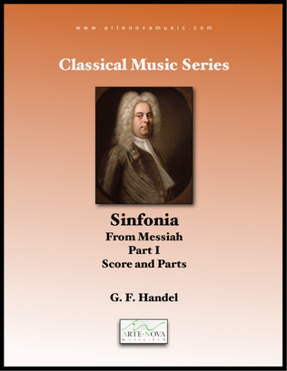 Book cover for Sinfonia. From Messiah. Part 1