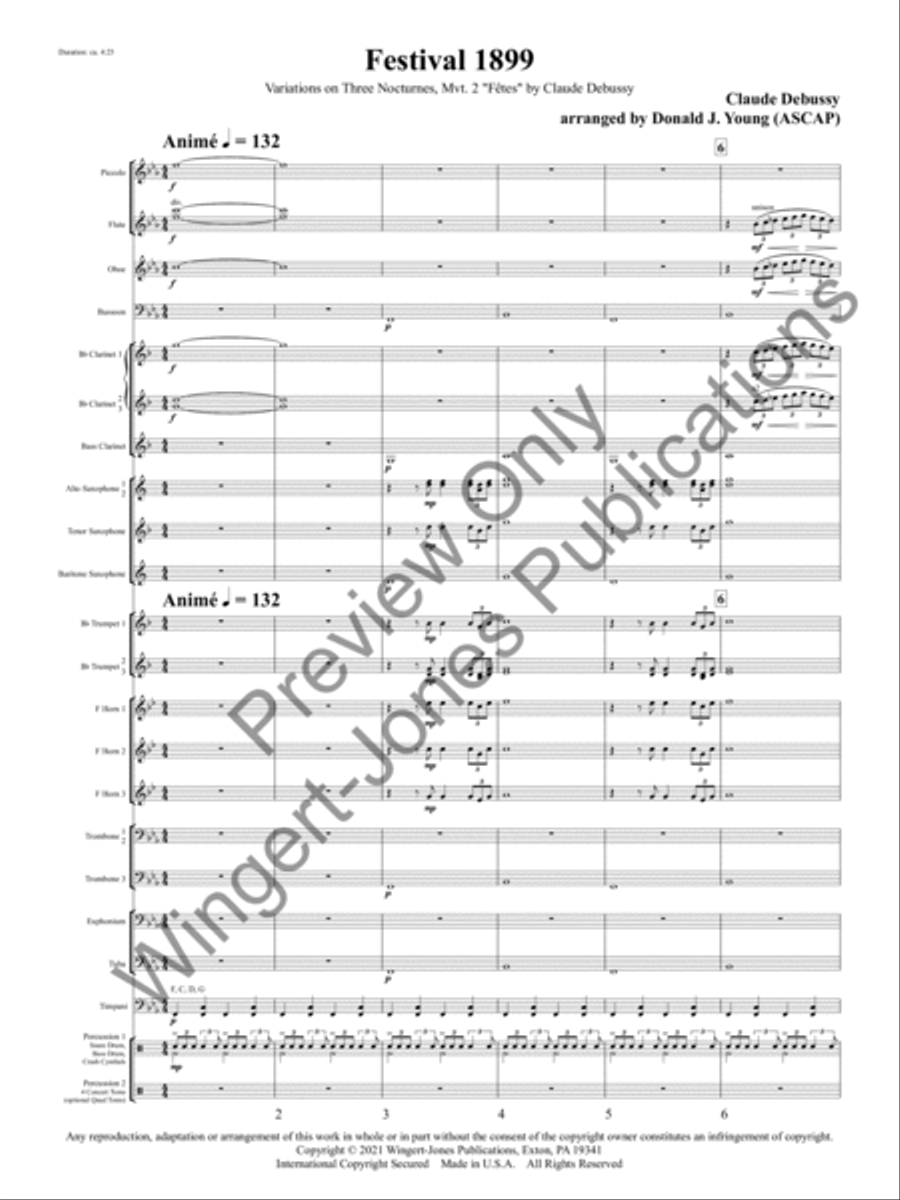 Festival 1899 (Score) Concert Band scores gallery preview page 4