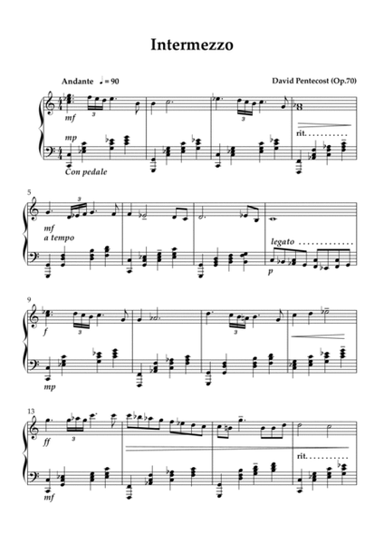 Intermezzo, Op.70