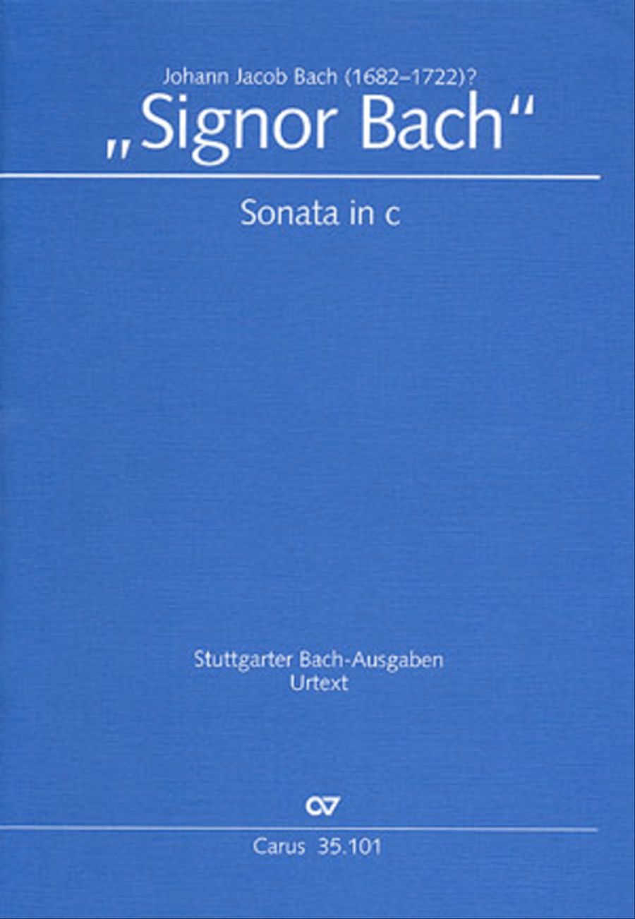 Sonata in C Minor (Sonate in c) Flute scores gallery preview page 1