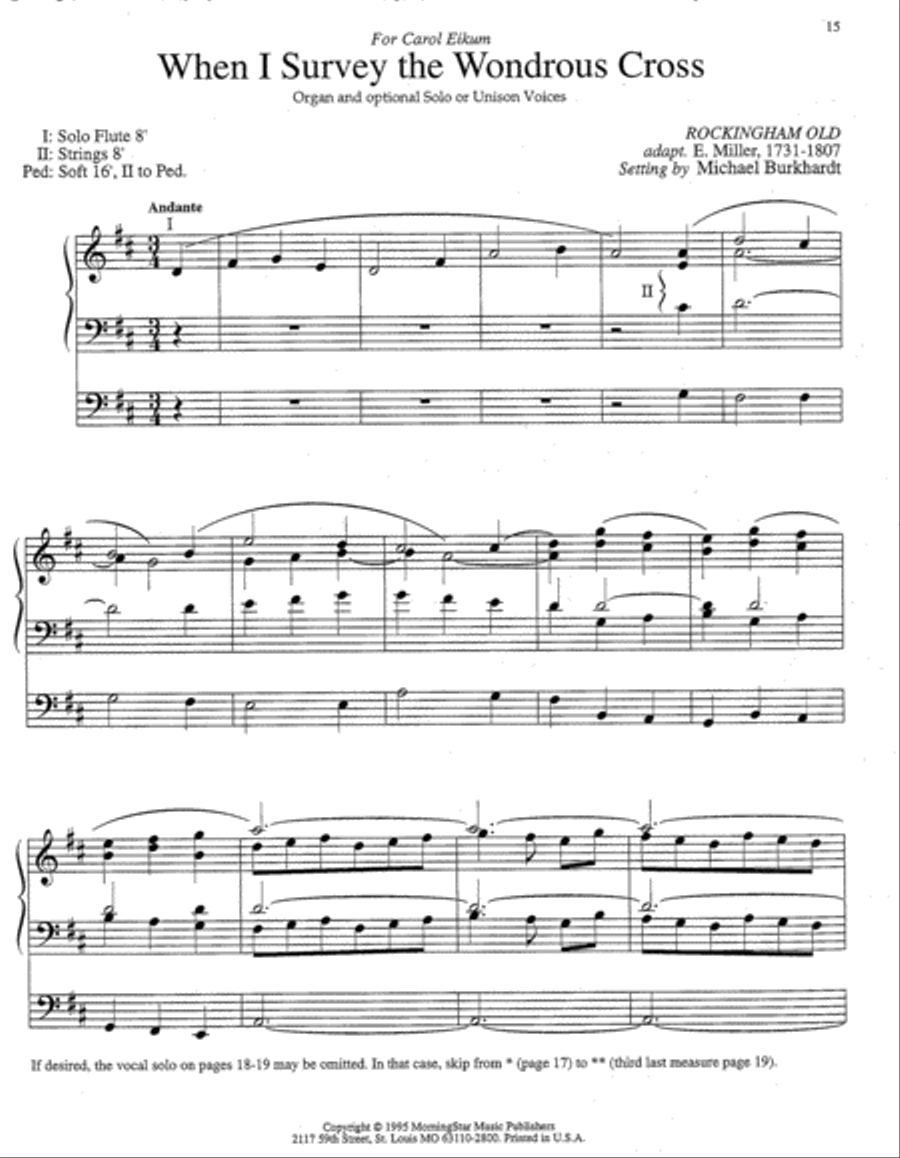 Four Hymn Improvisations for Holy Week Organ scores gallery preview page 5