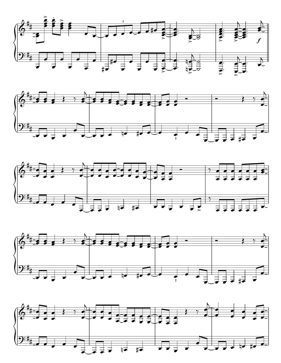 Waterloo Piano Solo scores gallery preview page 2