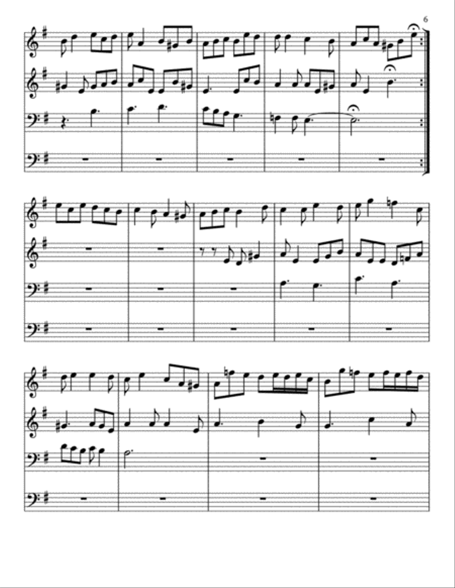 'Aus Tiefer Not, Schrei Ich zu Dir' Large Ensemble scores gallery preview page 6