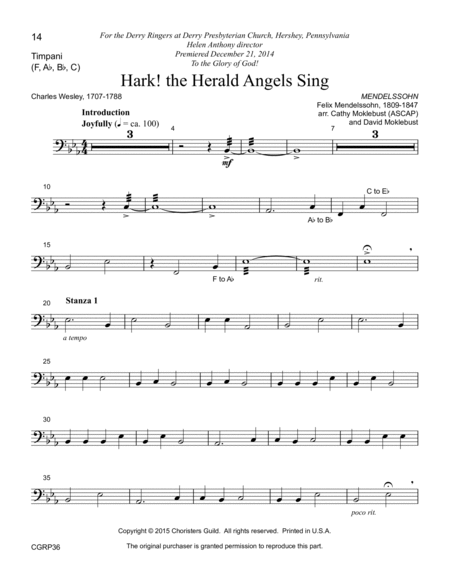 Hark! the Herald Angels Sing - Reproducible Instr. Parts image number null