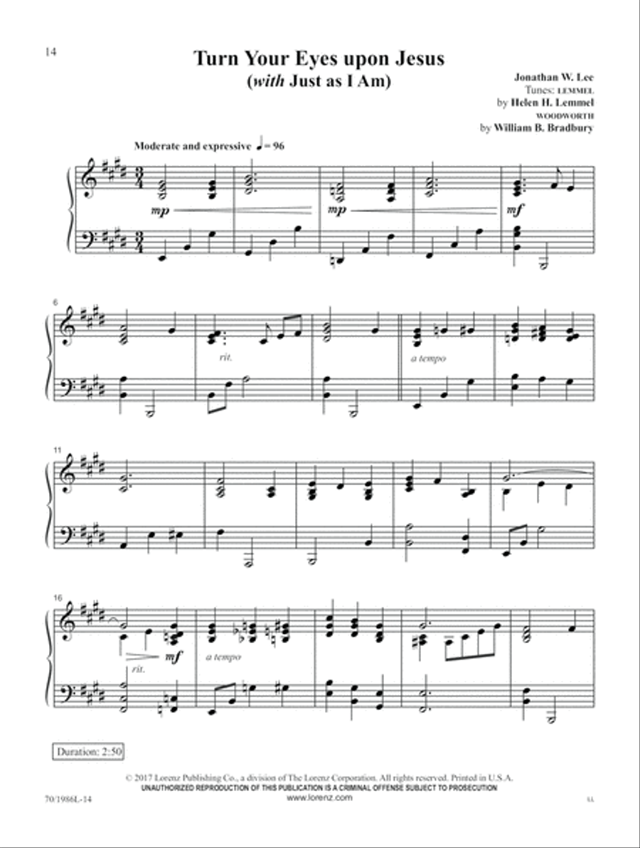 Glory and Grace Piano Solo scores gallery preview page 8