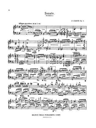 Book cover for Chopin: Three Sonatas (Ed. Franz Liszt)