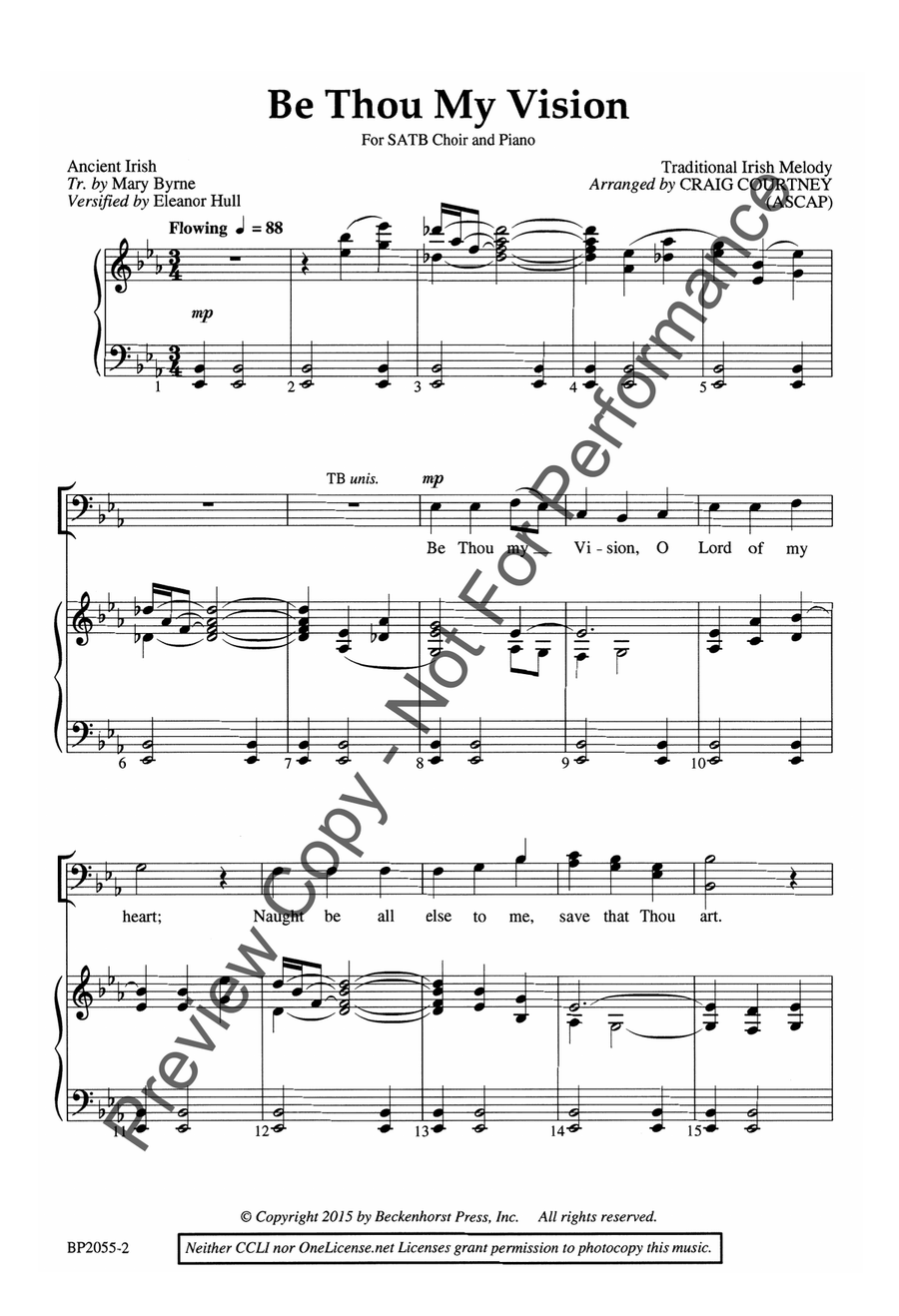 Be Thou My Vision - Courtney 4-Part scores gallery preview page 3