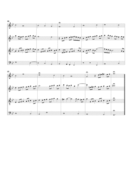 Erschienen ist der herrliche Tag, BWV 629 from Orgelbuechlein (arrangement for 4 recorders)