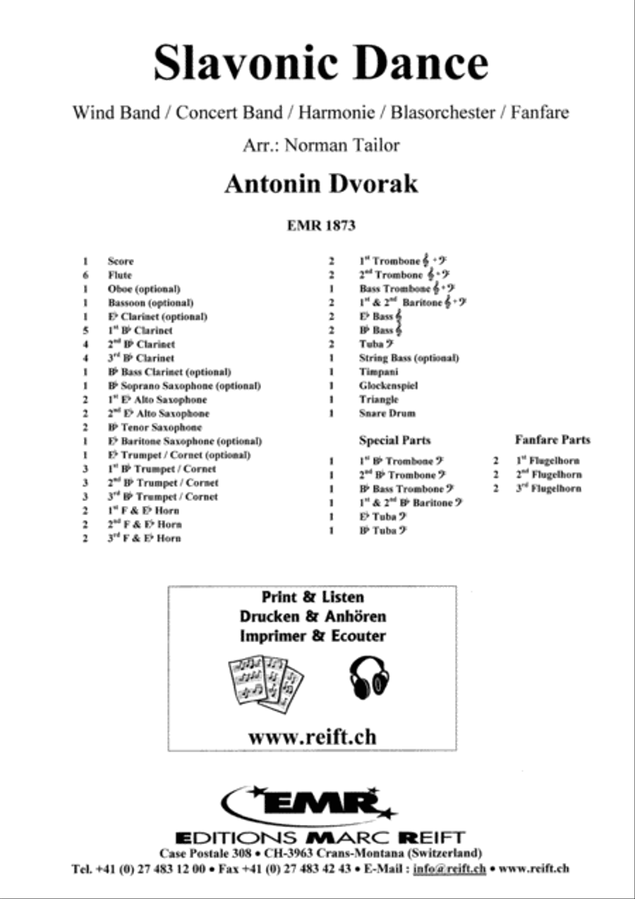 Slavonic Dance Slavonic Dance Concert Band scores gallery preview page 2