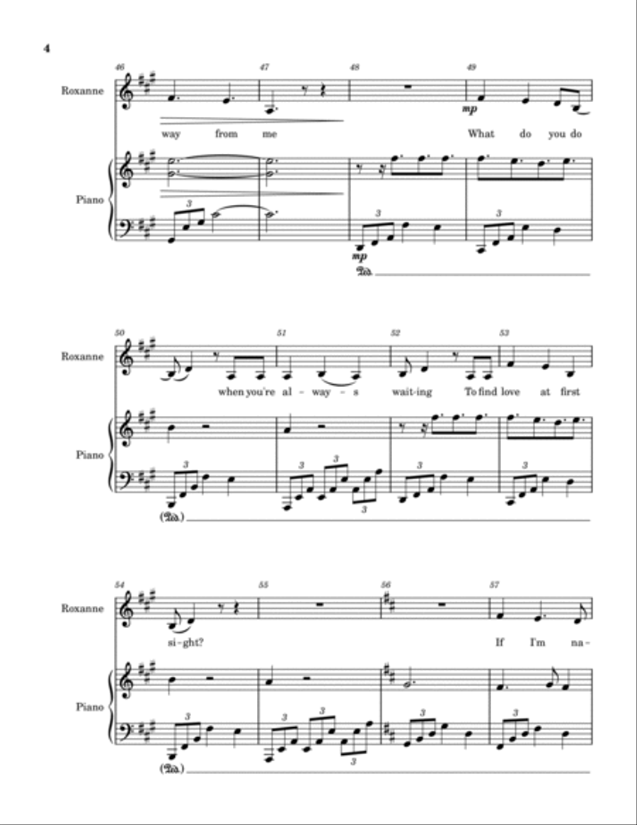 Someone To Say (fr. 'cyrano') Voice scores gallery preview page 4