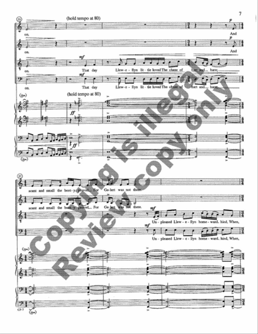 Beth Gelert 4-Part scores gallery preview page 28