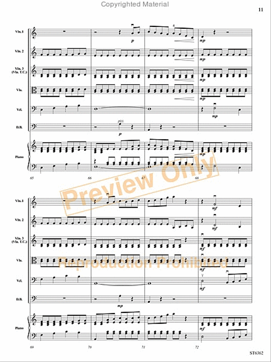 Electric Sinfonia String Orchestra scores gallery preview page 12
