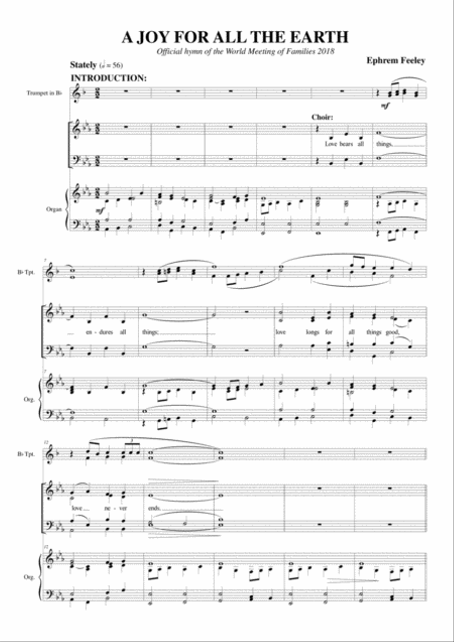 A Joy for All the Earth 4-Part scores gallery preview page 2