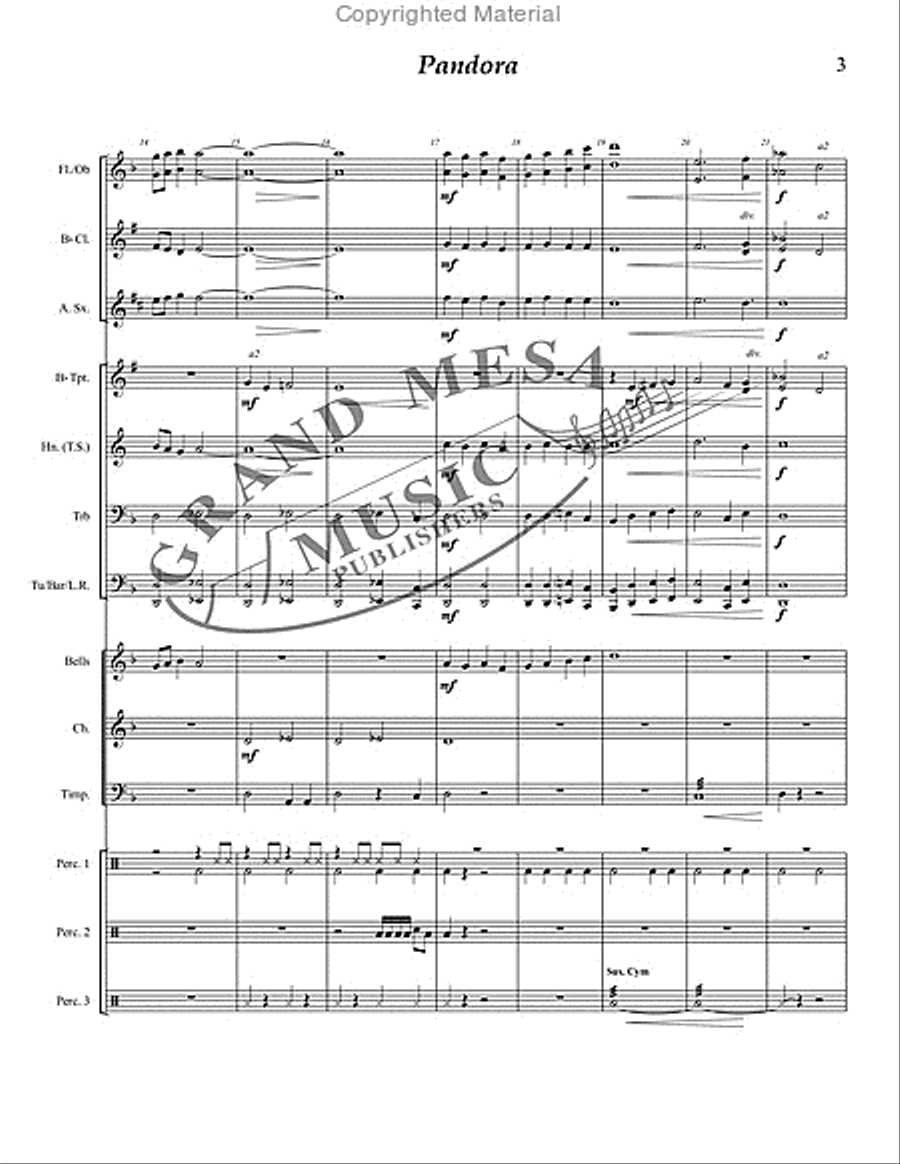 Pandora Pandora Concert Band scores gallery preview page 4