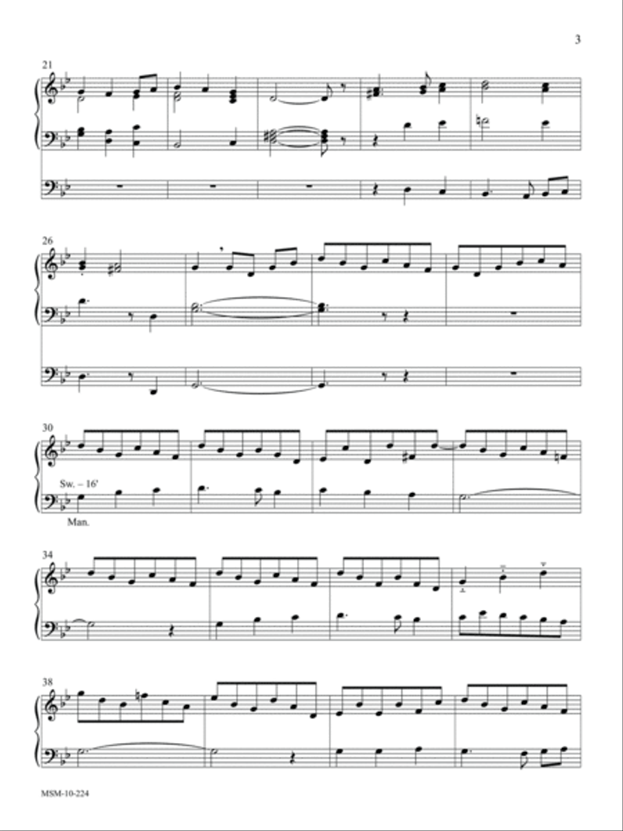 O Sons and Daughters Let Us Sing Organ Solo scores gallery preview page 5