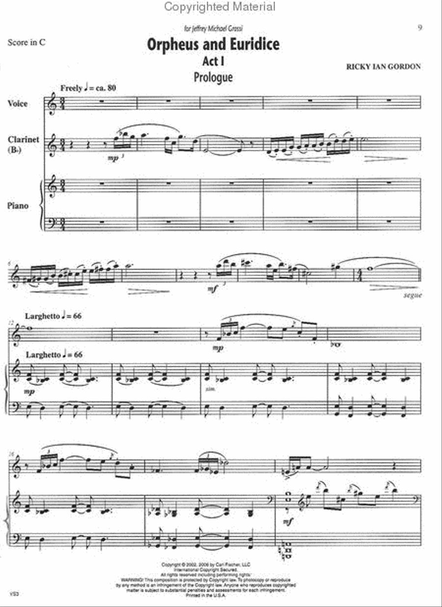 Orpheus And Euridice Soprano Voice scores gallery preview page 2