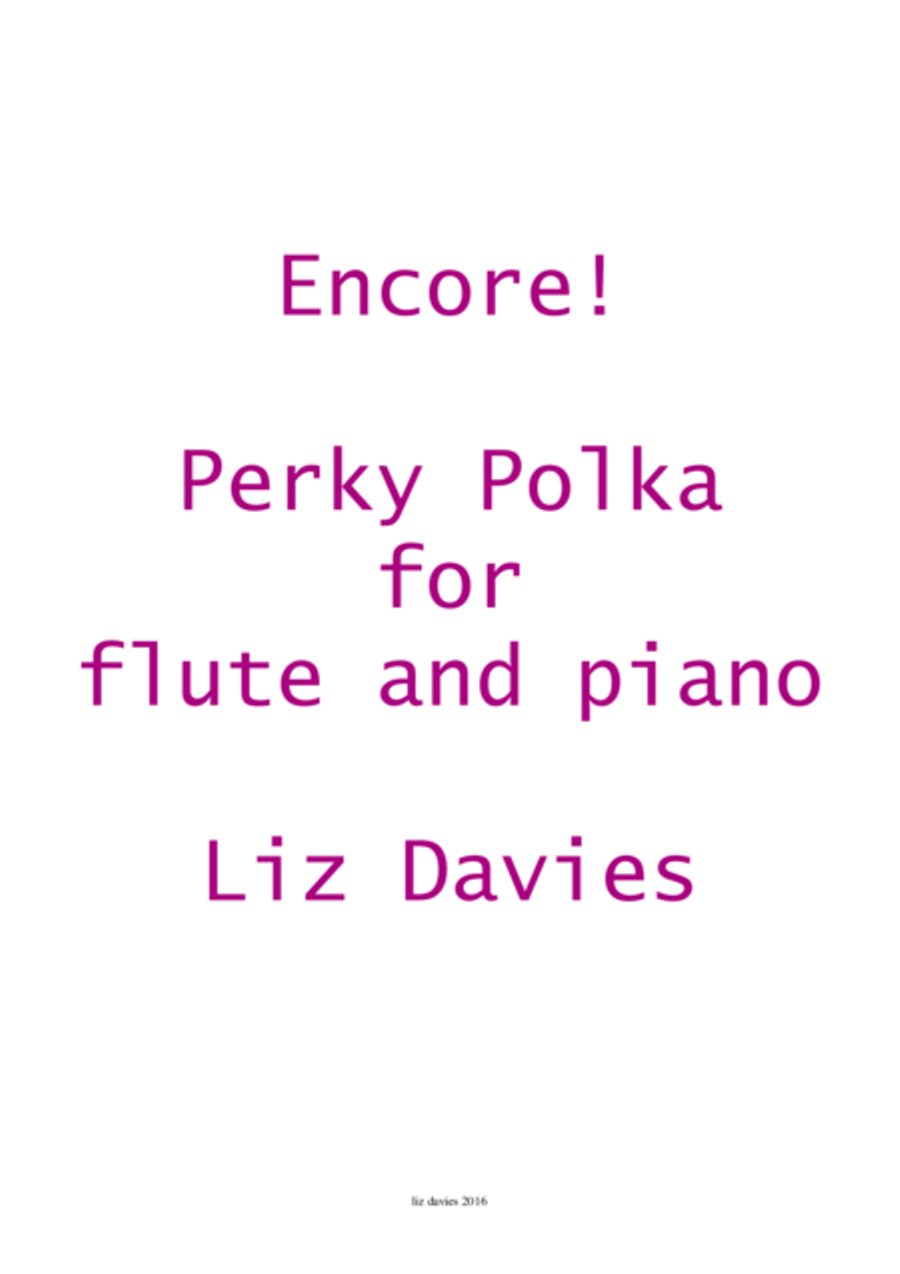 Perky Polka Flute Solo scores gallery preview page 1