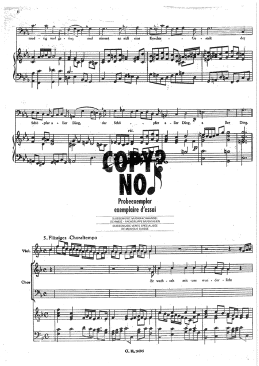 Weihnachtskantate Chorpartitur Choir scores gallery preview page 6