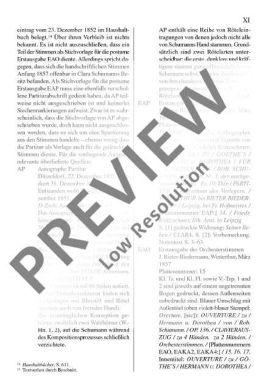 Overture zu Goethes Hermann und Dorothea Orchestra scores gallery preview page 12
