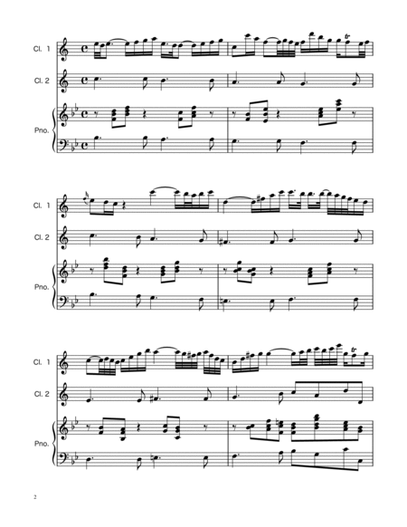 Arioso BWV 156 - Clarinet Duet w/ Piano image number null