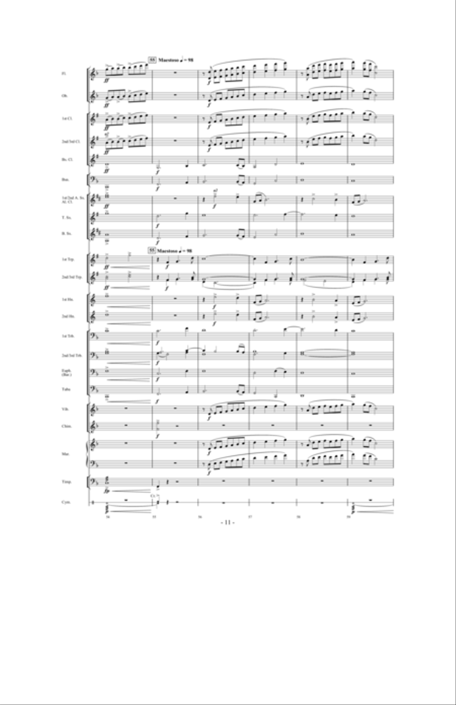 Purple Heart Purple Heart Concert Band scores gallery preview page 10