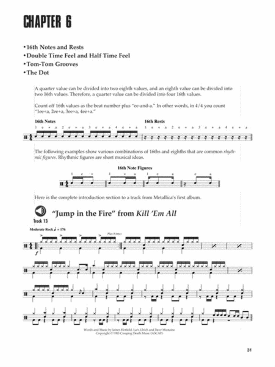 Learn to Play Drums with Metallica Drums scores gallery preview page 5