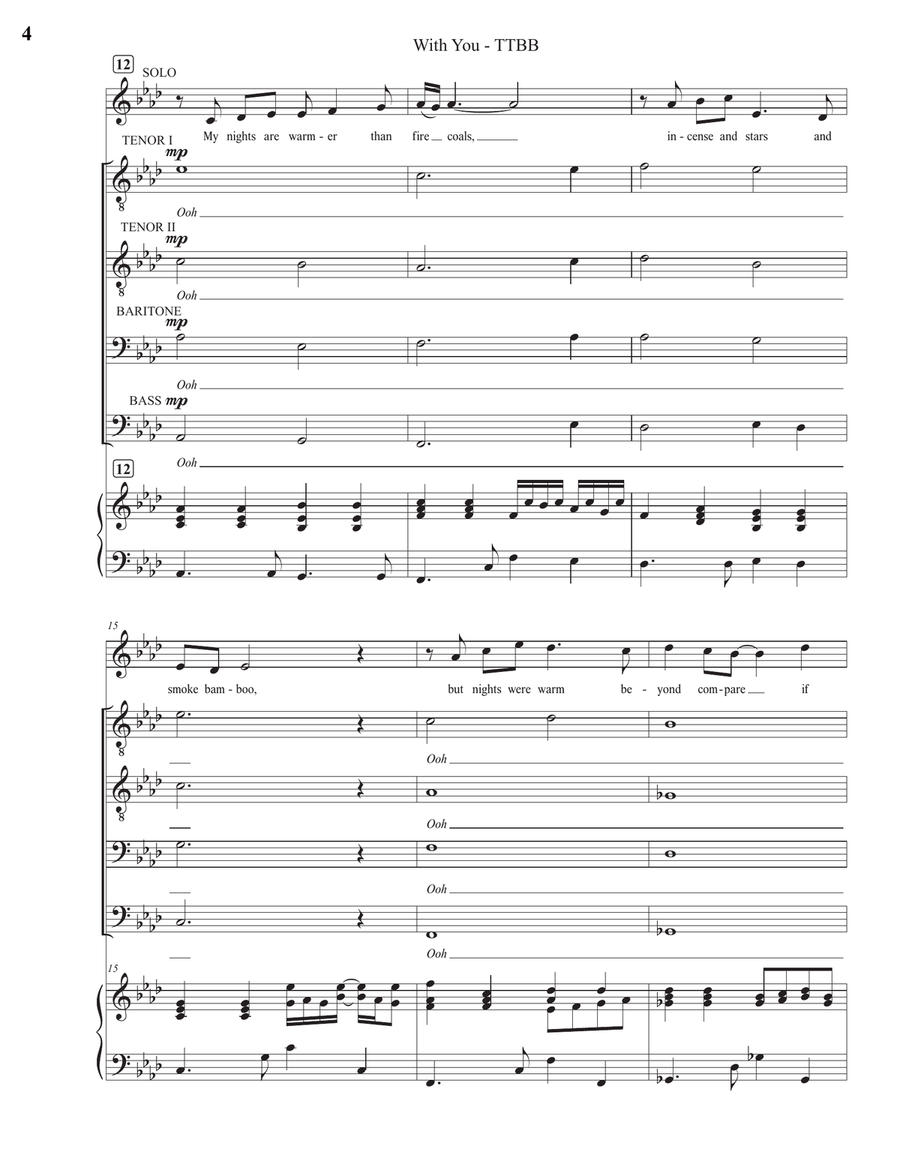 With You With You TTBB scores gallery preview page 4