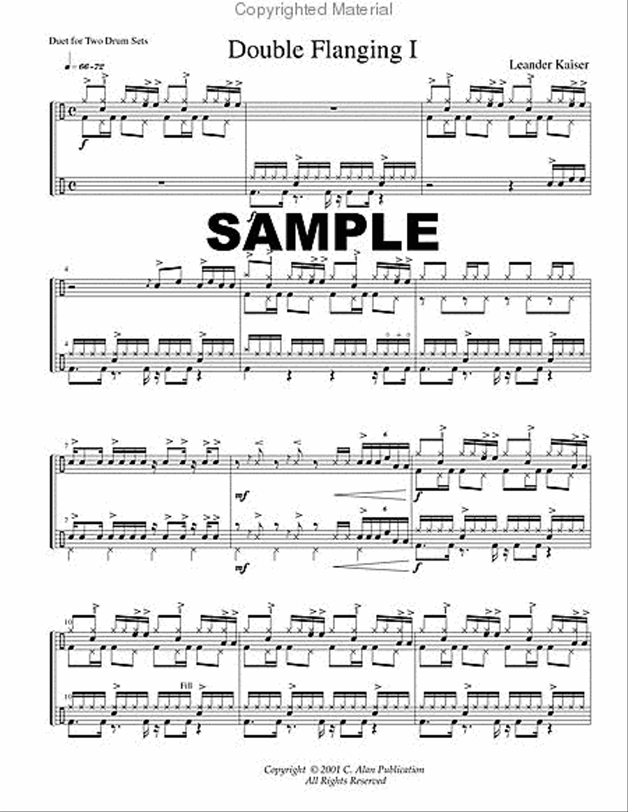 Double Flanging I Percussion Ensemble scores gallery preview page 2