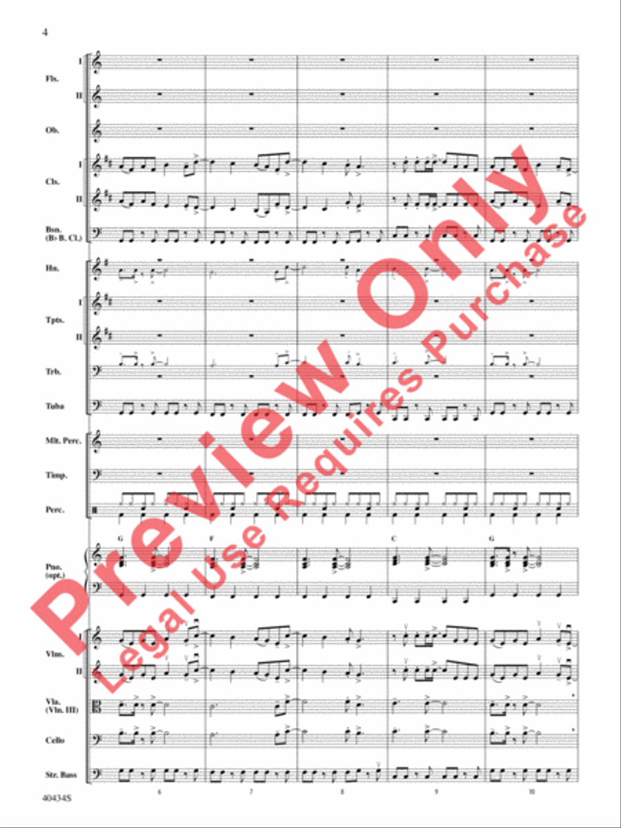 Last Friday Night (T.G.I.F.) / Edge of Glory Full Orchestra scores gallery preview page 5