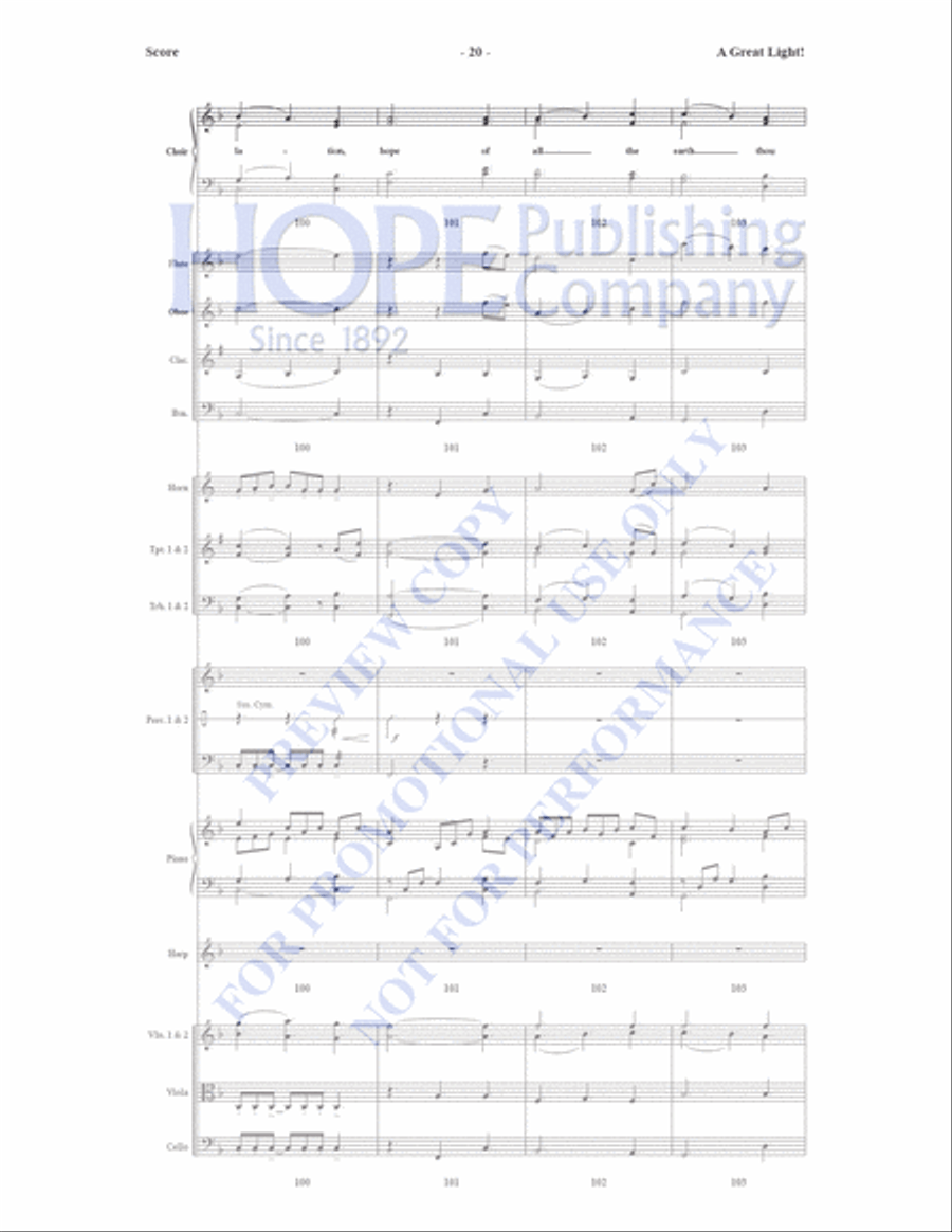 A Great Light Orchestra scores gallery preview page 21