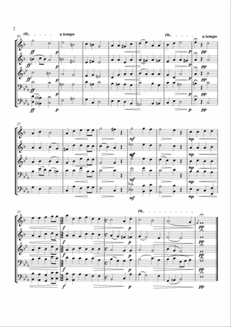 Night Song Night Song Brass Quintet scores gallery preview page 2