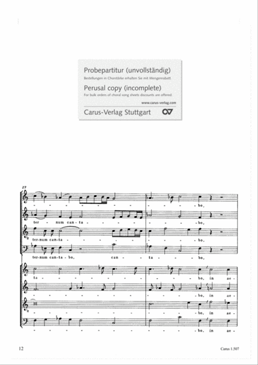 Misericordias Domini 4-Part scores gallery preview page 13
