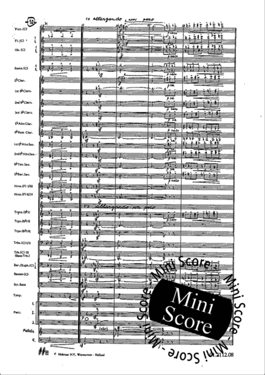 Tre Dodecapricci Concert Band scores gallery preview page 16