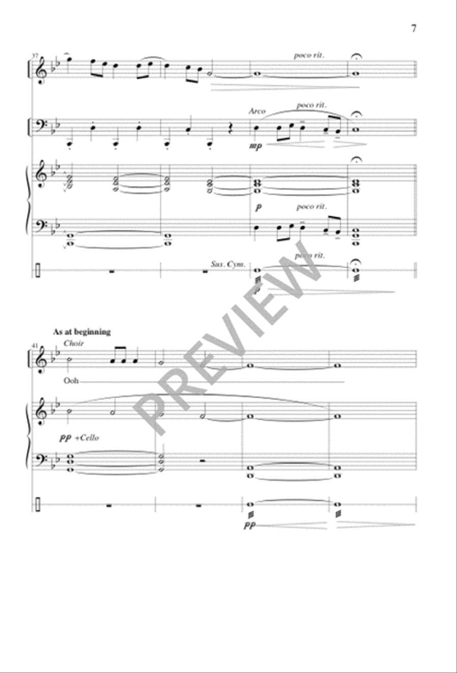 Palm Sunday Meditation Unison Choir scores gallery preview page 8