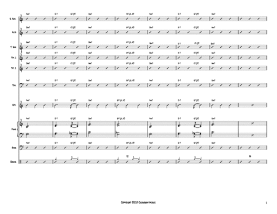 Silent Night, Holy Night Silent Night, Holy Night Jazz Ensemble scores gallery preview page 6