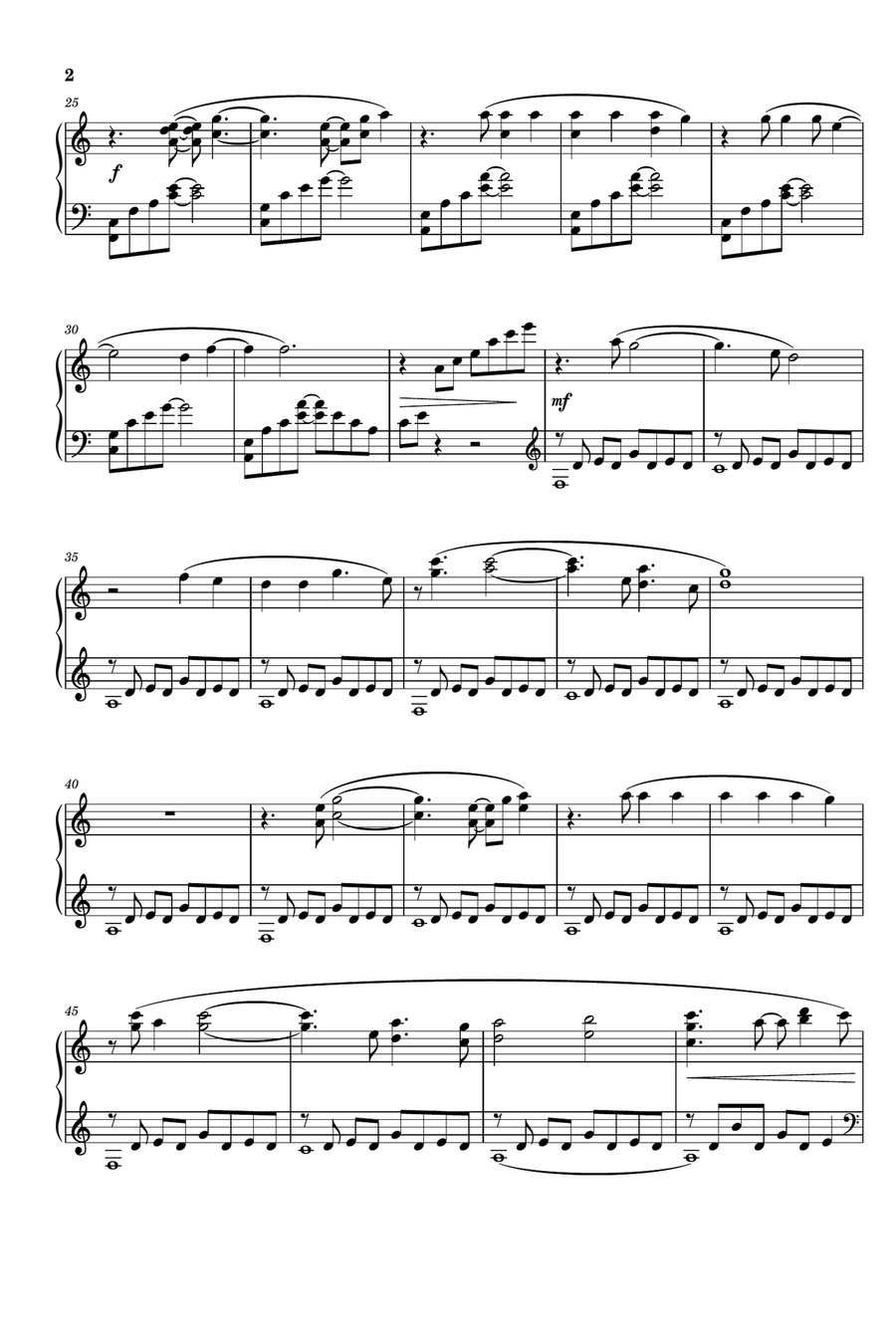 Cosmic Love Celtic Harp scores gallery preview page 2