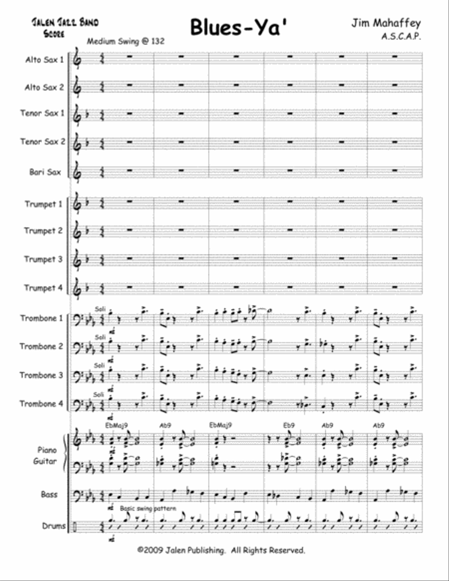 Blues-Ya' Blues-Ya' Jazz Ensemble scores gallery preview page 2