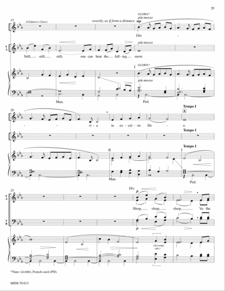 Holy Light: A Candlelight Service of Carols 4-Part scores gallery preview page 13