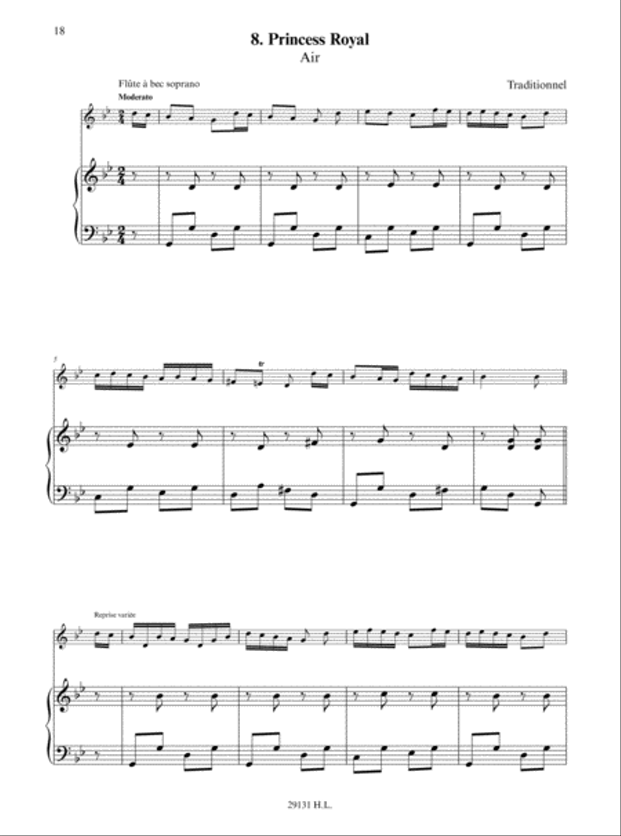 Duos pour flute et clavier Flute scores gallery preview page 6