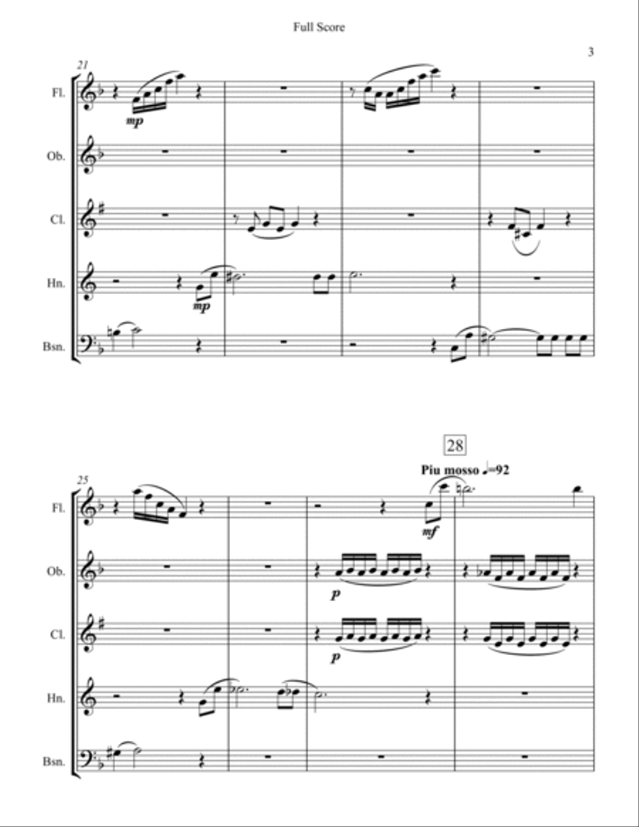 Bali Ha'i Bali Ha'i Woodwind Quintet scores gallery preview page 3